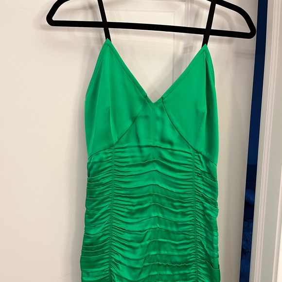 COPY - BNWOT Helmut Lang Ruched Slip Dress in Green - Picture 3 of 10